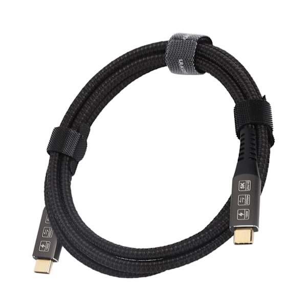 Type C-kabel USB4.0 DVI HD-adapter Hurtigopladningsledning 5K ved 60Hz PVC Plug and Play 1,2m/4,0ft