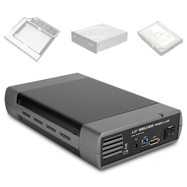 5,25 tuuman USB3.0 ulkoinen optinen asema kotelo kiintolevy kotelo 110-240VEU pistoke