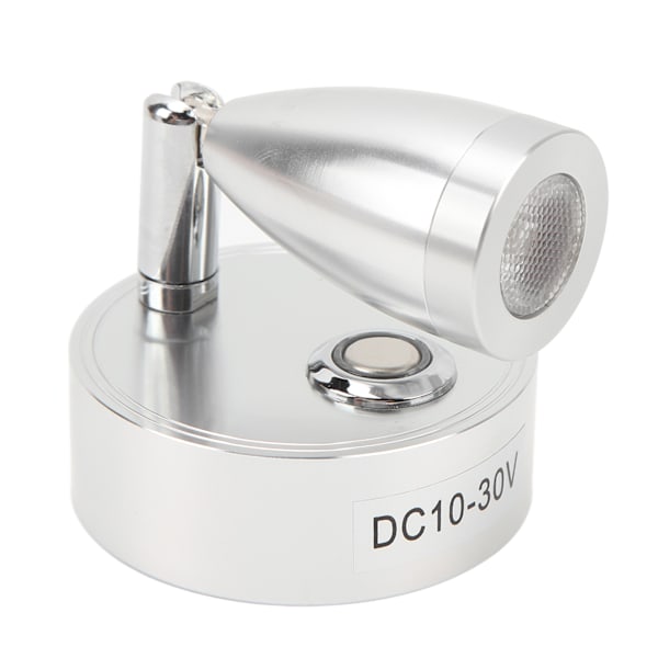 RV Leselampe LED Innendørs Sengelampe Båt Yacht 3 Justerbar Lysfarge Touch Lampe DC10 til 30V Sliver