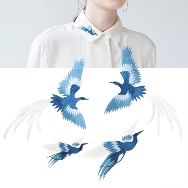 Phoenix Bird Combination Broderad Patch Cloth Sticker Applikation Craft Clothing Accessories