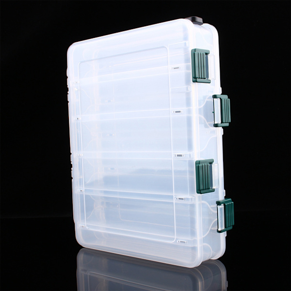 12 rom Fiskekoffert Lure Box Takle Tosidig oppbevaring Plast Stor