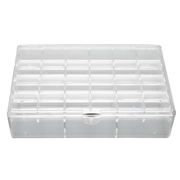 Øreringeholder Organizer Transparent Akryl 30 Rum Bærbar Stabelbar Øreringe Organizer Boks L
