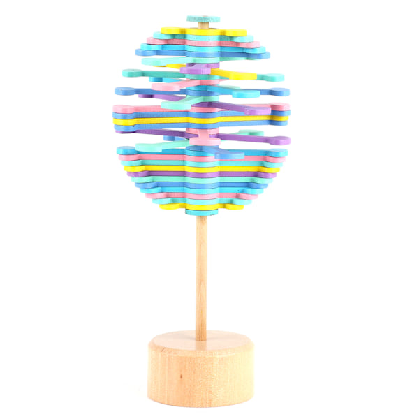 Træ Stress Relief Legetøj Dekompression Tryllestav Sekvens Legetøj Dekoration til Børn Macaron Farve