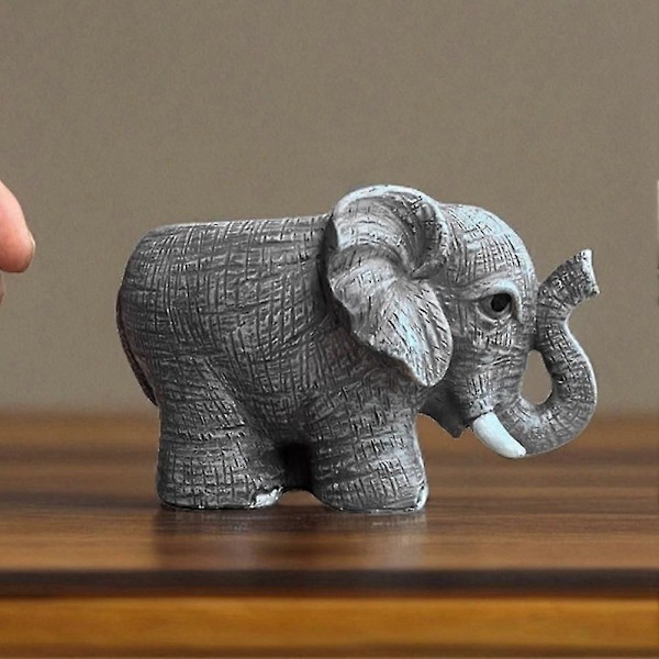 Söt Elefant Blomkruka i Resin Ger Välstånd Elefant Blomkruka Köttig Blomkruka
