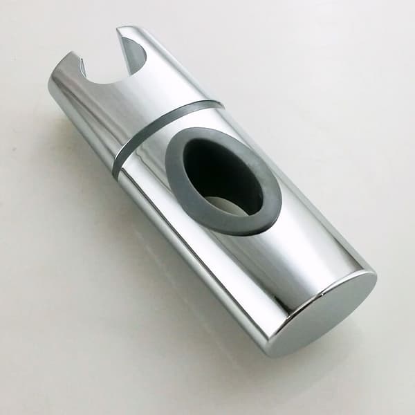 Brusehovedholder til standard Ellipse brusestang 32 x 17 mm - forkromet ABS