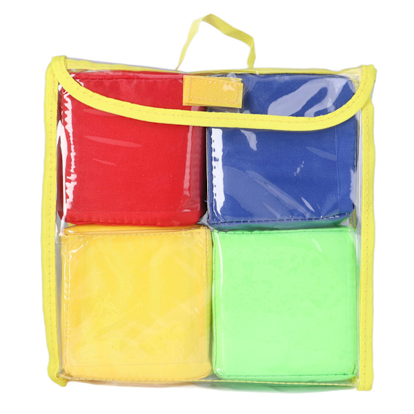 Opettavat pinoavat palikat lapsille – 4 PVC-noppaan lelujen set