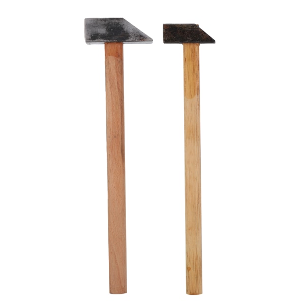 2st Trähandtag Järnhammare Smyckenstillverkning Reparera Processing Hammer