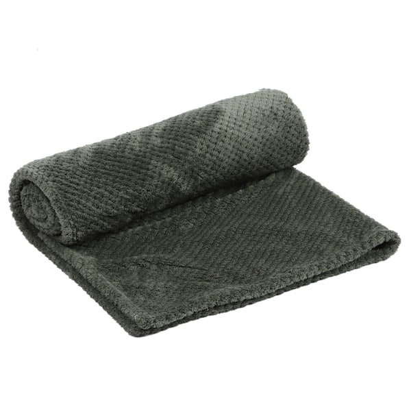 Fortykke blødt polyesterfiber aircondition seng tæppe til sofa soveværelse sengetøj forsyningerMilitær grøn 70x100cm