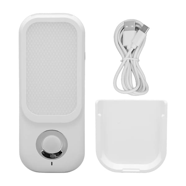 Sensor Vägglampa USB-laddning Trådlös 3 Ljusfärger Silver LED Sensor Nattlampa för Sovrum
