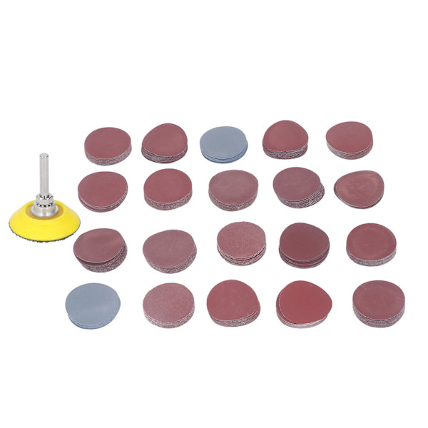 203 stk 50mm flokeret sandpapir hun gevind slibeskive pude polering slibning sandpapir