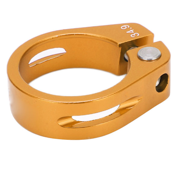 Cykelstolpsklämma i aluminiumlegering Snabbkoppling för mountainbike Sadelstolpsklämma för cykelentusiaster Guld