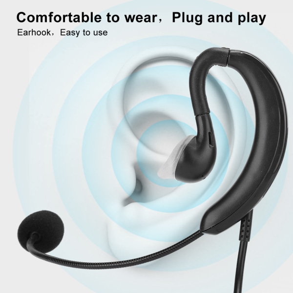 Öronkrok Headset USB -hörlurar Dator Notebook-tillbehör för Skype / QQ / MSN