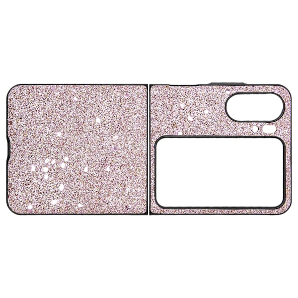 Vikbart phone case ABS Skyddande glänsande cover Anti Drop Case för Find N2 Flip Pink