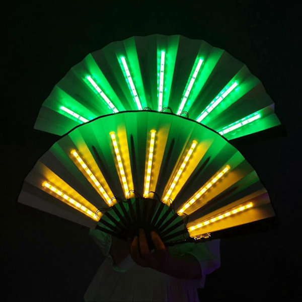 Energieffektiv LED-fläkt med stilren design för iögonfallande utseende Grön