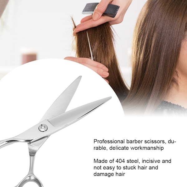 Profesjonelle hårsakser Barber Salon Stål Frisørsakser for frisører 17cm