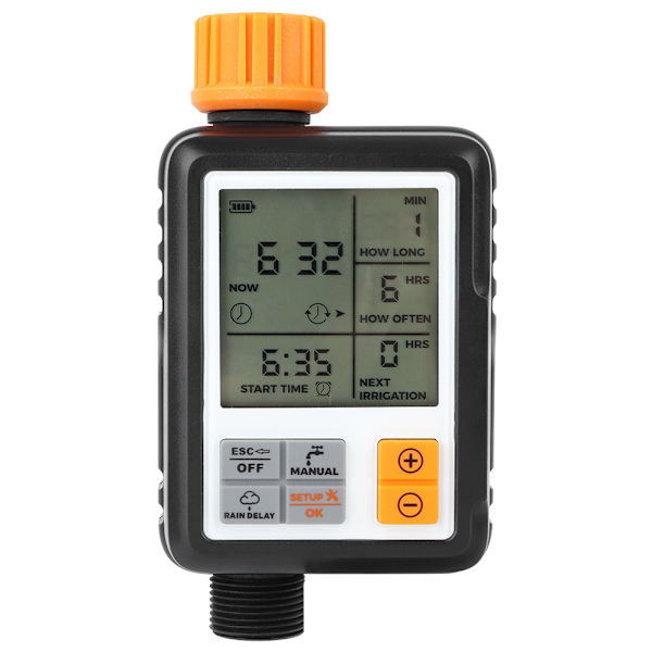 Automatisk smart LCD-display elektronisk havevandingstimer vandingsanlæg controller