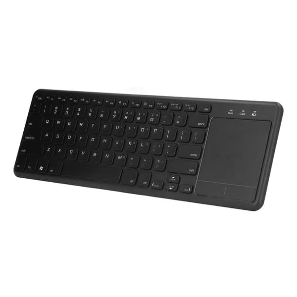 Trådløst tastatur 2.4G bærbart tastatur med touchpad til Windows, Android, OS X, PC, bærbar computer, tablets