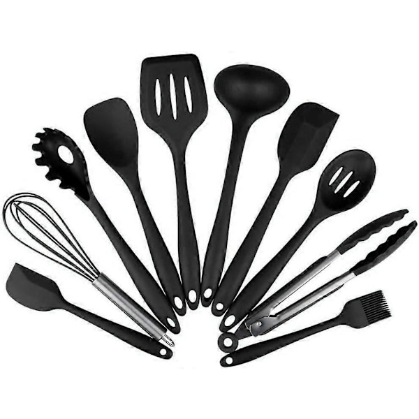 Köksredskap Silikonset, BPA-fritt Silikon Köksredskapsset, Diskmaskinsäkert, Non-Stick