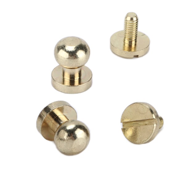 20 set mässingsnitar slitstyrka imitation guld bagage hårdvara tillbehör för hantverksentusiaster 8x7mm