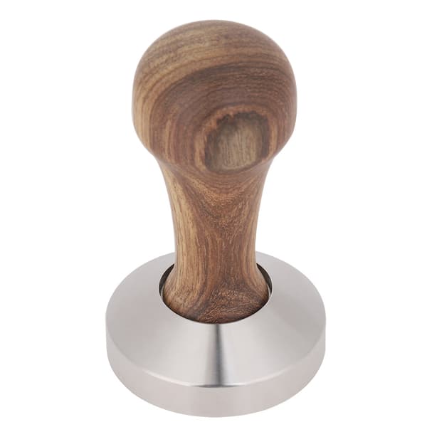Praktisk kaffetamper i rustfritt stål for espressopulver, flatpressehammer (51 mm)
