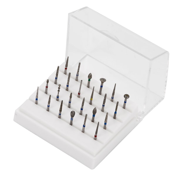 24-reikäinen hammasporan pidike hammaslääkärin timanttiporanterät, nopea lohkoseos, autoklavoitava laatikko