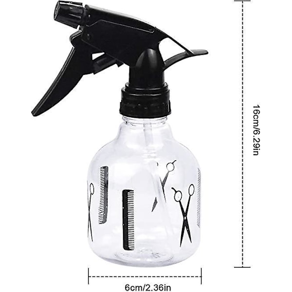 Sprayflaskor Plast, 250ml Stor Kapacitet Sprayflaska Frisörsalong Spruta, Sprayflaskor Plast, Återfyllningsbar Sprayflaska Vakuumfrisör
