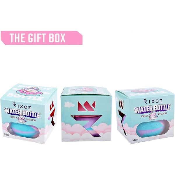 Donut Vannflaske - 500ml Sammenleggbar Silikon Donut Vannflaske Med Fidget Leke For Barn