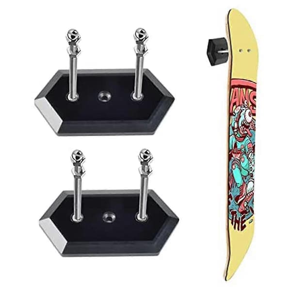 3-pack Wall Mounted Skateboard Holder Skateboard Hanger for Skateboard Deck Display and Storage