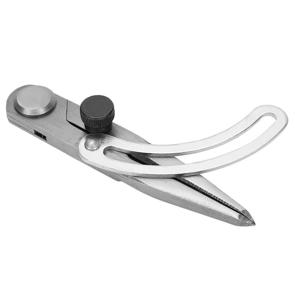 Läder Scriber Spacing Compass Marking Tool Läderhantverk Linjeritning Roterande Verktyg 100mm