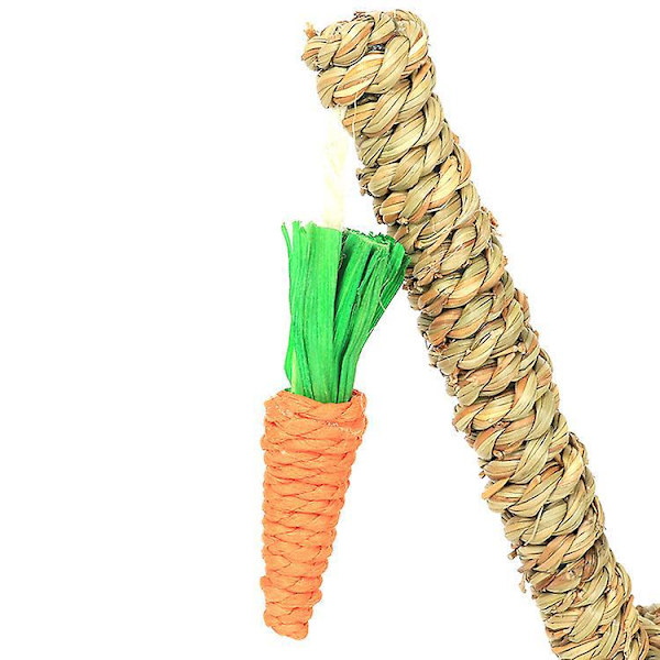 Sisal Cat Scratching Tree med gräsrep och hoppplattform - rolig liten husdjursleksak