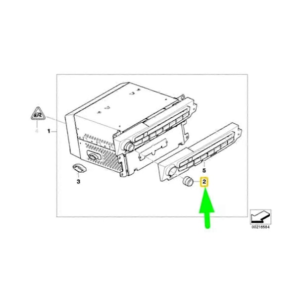 Bilradio Knapp Infotainment Datamaskin Multimedia Knapp for