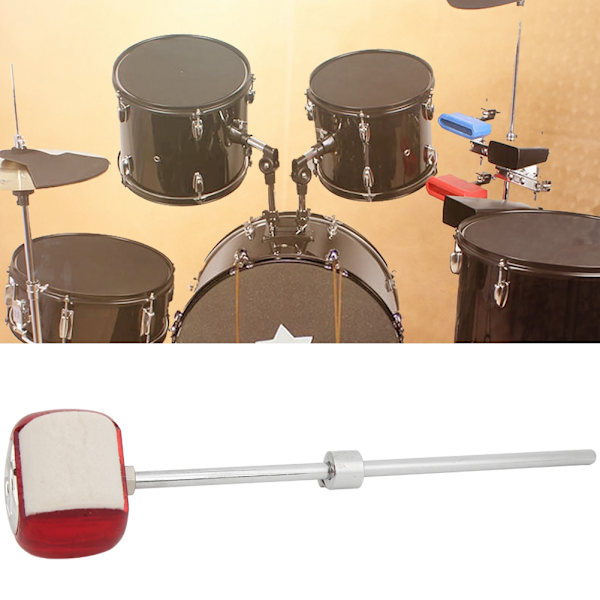 WC42 Trumsettillbehör Slagverksinstrument Ersättningsdel Trumset Hammare Slagare Röd