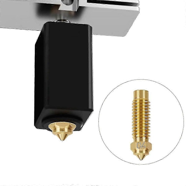 10 stk. dyser i flere størrelser for Neptune 4 Plus/Max 3D-printer, messing hotend-dyser 0,4/0,6/0,8/1,0 mm-