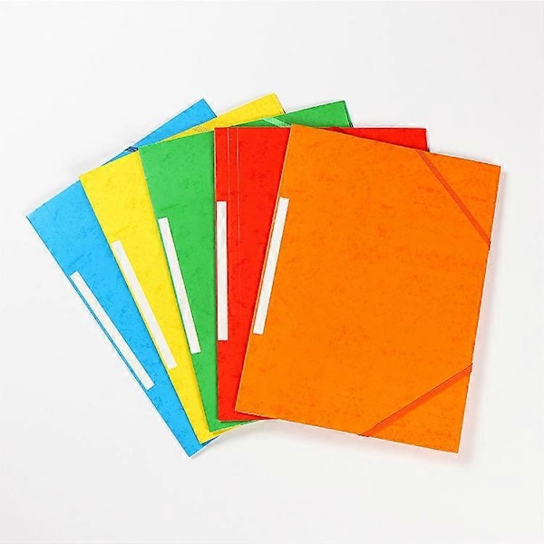 A4 Format Mapper af Karton Elastiklukning Assorterede Farver