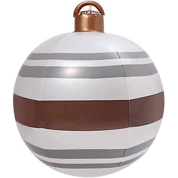 Oppblåsbare julekuler til utendørs dekorasjon, gigantisk oppblåsbar julekule i PVC med pumpe (Stil C)