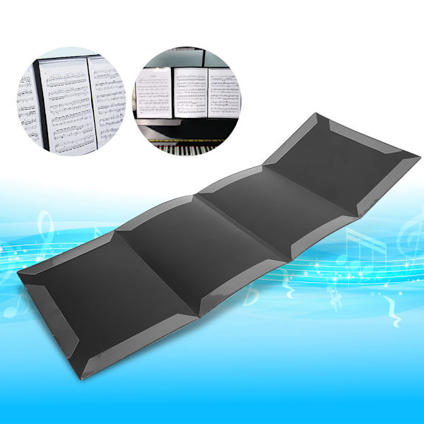 A4 Notmapp 6 Sidor Pianonoter ABS Material Gitarr Violin Expansionsklämma