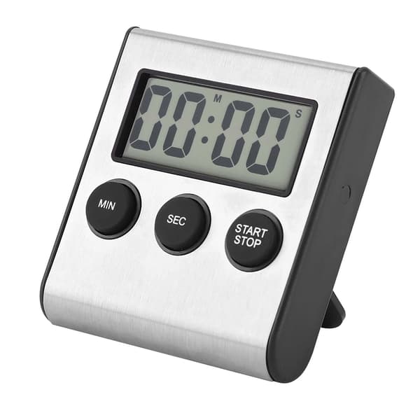 Digital kökstimer, väggmonterad timer, väckarklocka med högt larm, stora siffror