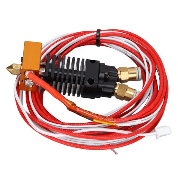 3D-printertilbehør 2 i 1 1,75 mm 2 farver metal varmeafledningseffekt Hot End Kit