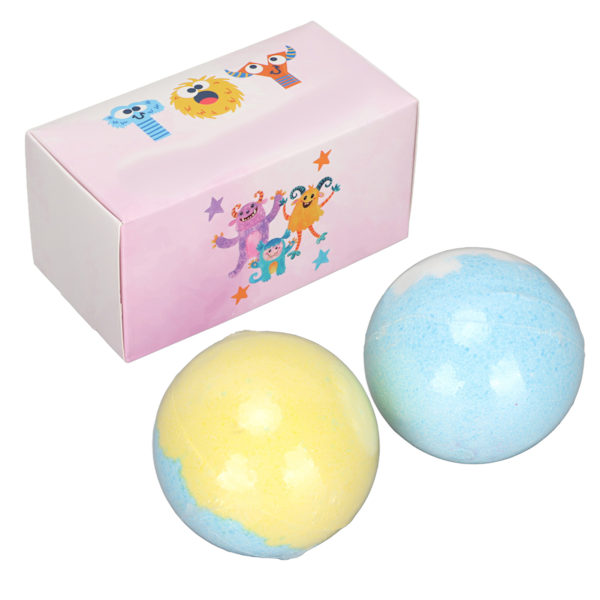 2pcs X 4.59oz Bubble Bath Ball Gift Set Exfoliating Smoothing Skin Dead Sea Salt Shower Balls