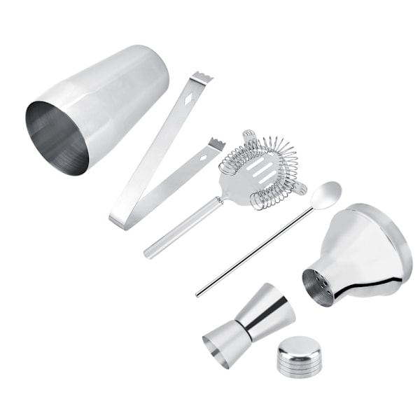 5-delad cocktail shaker i rostfritt stål, drinkblandare, bartenderverktyg, barset, kit för hemmabruk, 750 ml
