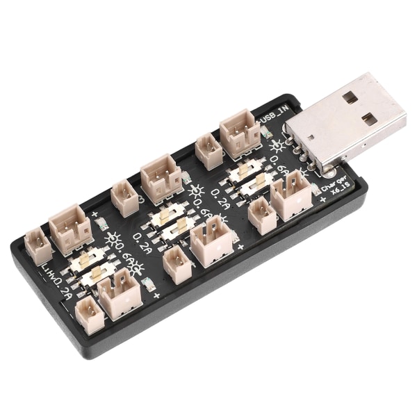 Laddningskort för litiumbatteri 6‑kanals USB till 3,8 V högspänningskomponenter 4,35 V