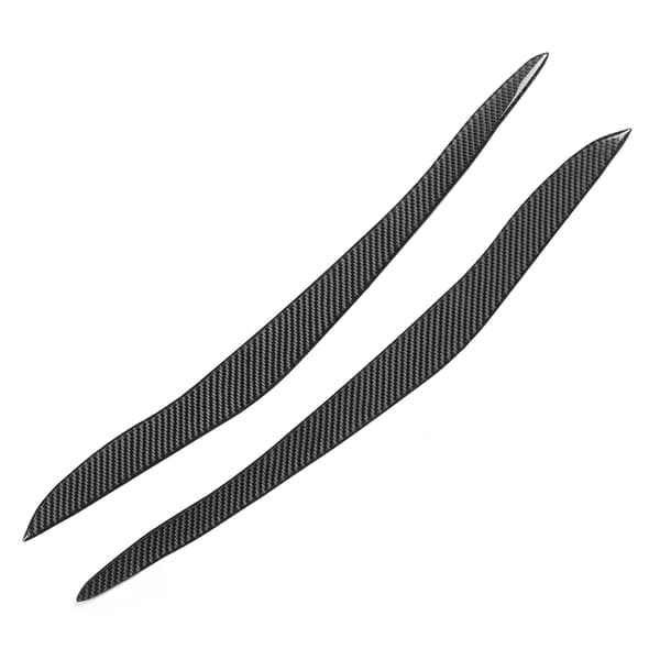 2 stk. frontlyktøyenbryn i karbonfiber, utvendig dekorasjon, passer til X5 E70 2007-2013