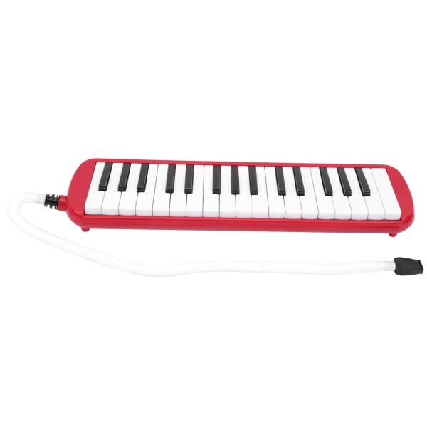 IRIN Melodica 32 Key Wind Musical Instrument Passer for nybegynnere treningsveske (rød)