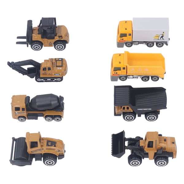 Pojkar Byggfordon Set 1:60 Byggfordon Modell Legering Gjutna Tekniska Bilar Modell Leksak