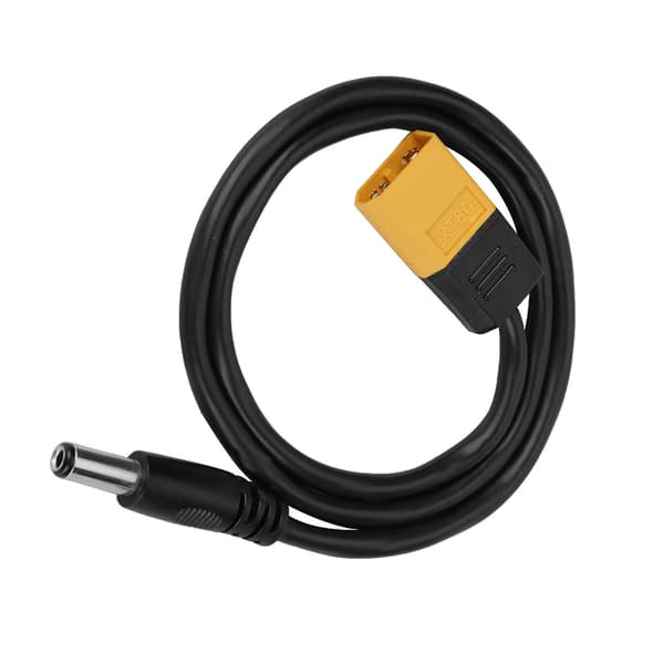 XT60 hane kulkontakt till hane DC 5,5 x 2,5 mm DC5525 strömkabel