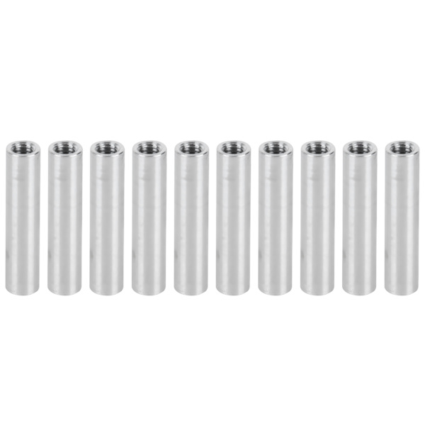 10 stk. Aluminiumslegeringssøjle Rund Hunkøjet Afstandsstykke Støtte Fastgørelseselementer M4x0,7mm Lang 32mm