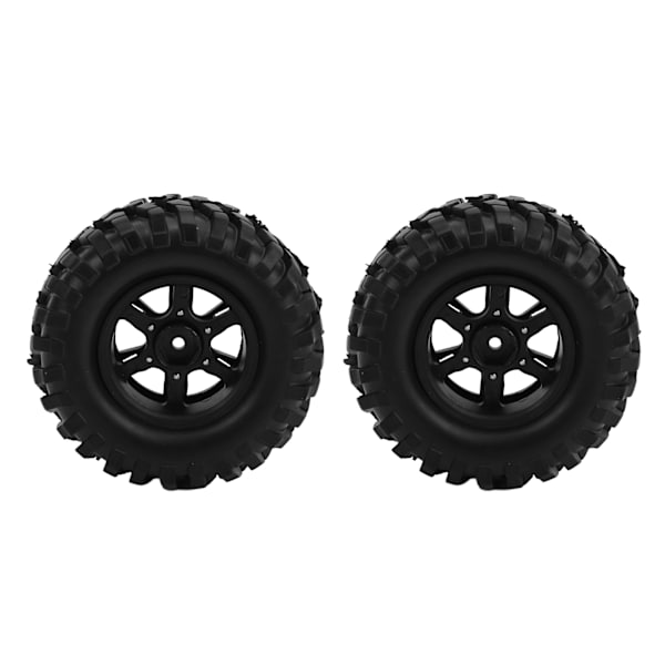 2 st 1,9 tum 96 mm gummidäck med fälgar i aluminiumlegering för Axial SCX10 1/10 RC Crawler CarBlack