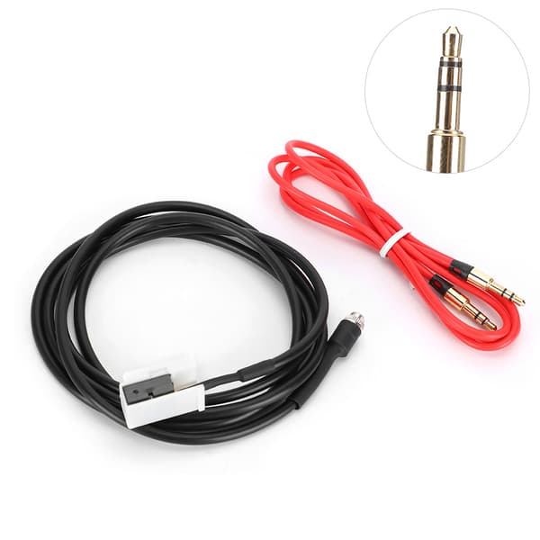 Aux lydadapter bil Bluetooth musikkabel 3,5 mm jack passer til Octavia med RCD510/RCD310