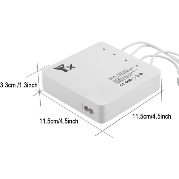 6-i-1 Smart Hub Oplader til DJI Mavic Air Drone Batteri med Dobbelt USB-interface (US-stik)