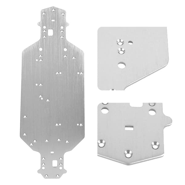 Aluminiumslegering Chassis Opgraderingsdele Tilbehør Passer til HSP 03001 RC Bil ModelSølv